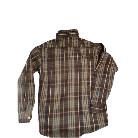 Carhartt Mens Green Black Plaid Loose Fit Long Sleeve Button-Up Shirt Size Med - Picture 11 of 12